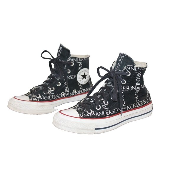Converse Chuck 70 Hi Grid JW Anderson Black Insign Mens 5 Sneakers 160807C - Picture 3 of 11